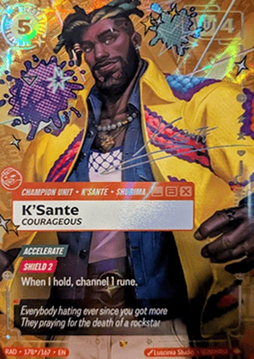 K'Sante - Courageous / Heartsteel card art