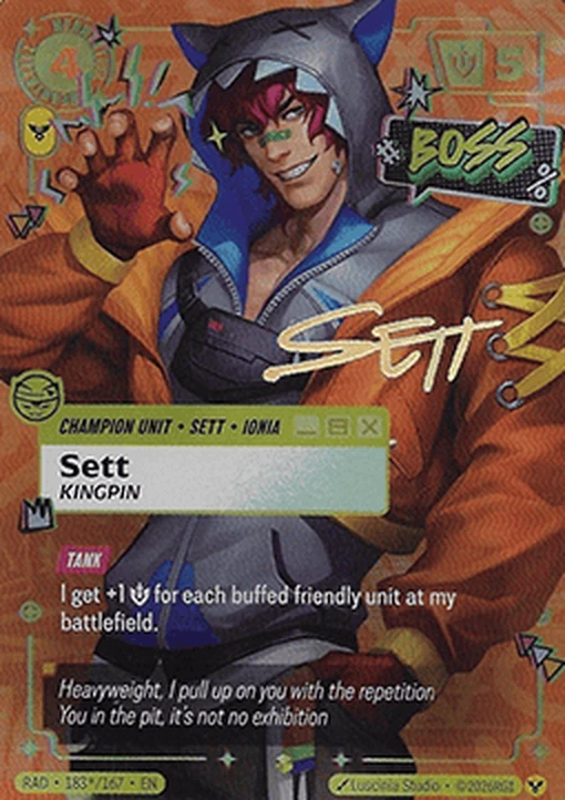 Sett - Kingpin / Heartsteel card art