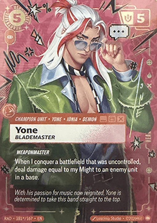 Yone - Blademaster / Heartsteel card art